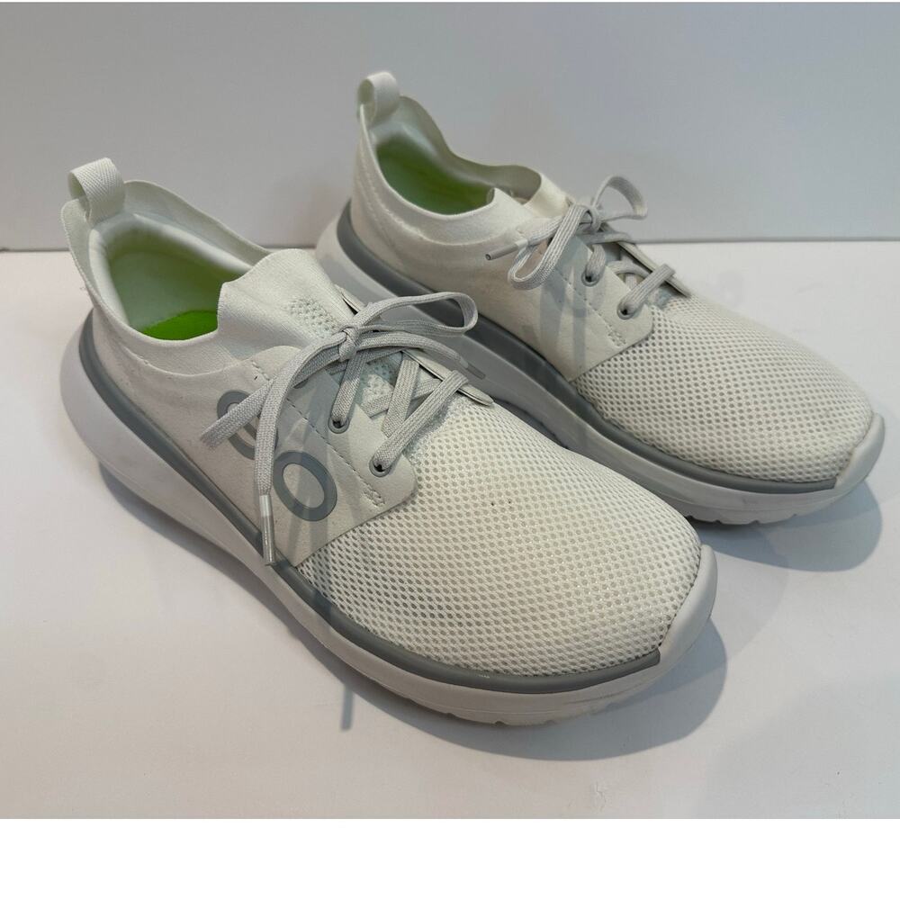 OOFOS OOmy Stride Recovery Sneakers Women’s 10 White Platform Comfort Shoes